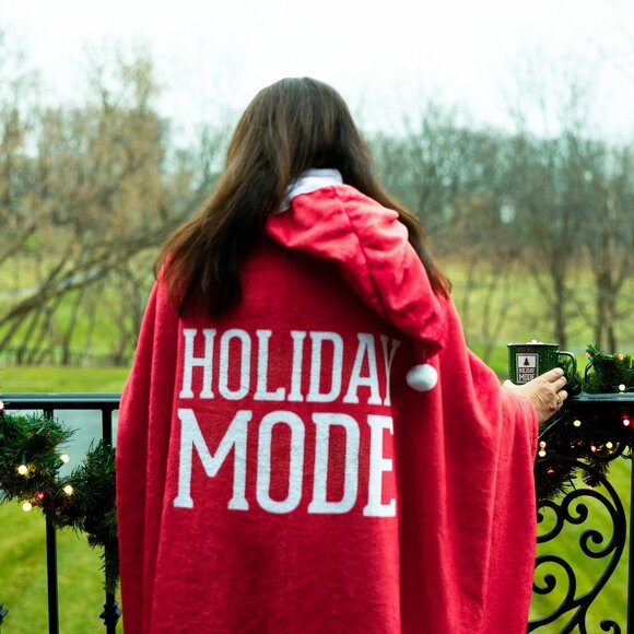 Holiday Mode 50" x 60" Royal Plush Hooded Blanket - Picture 4 of 9